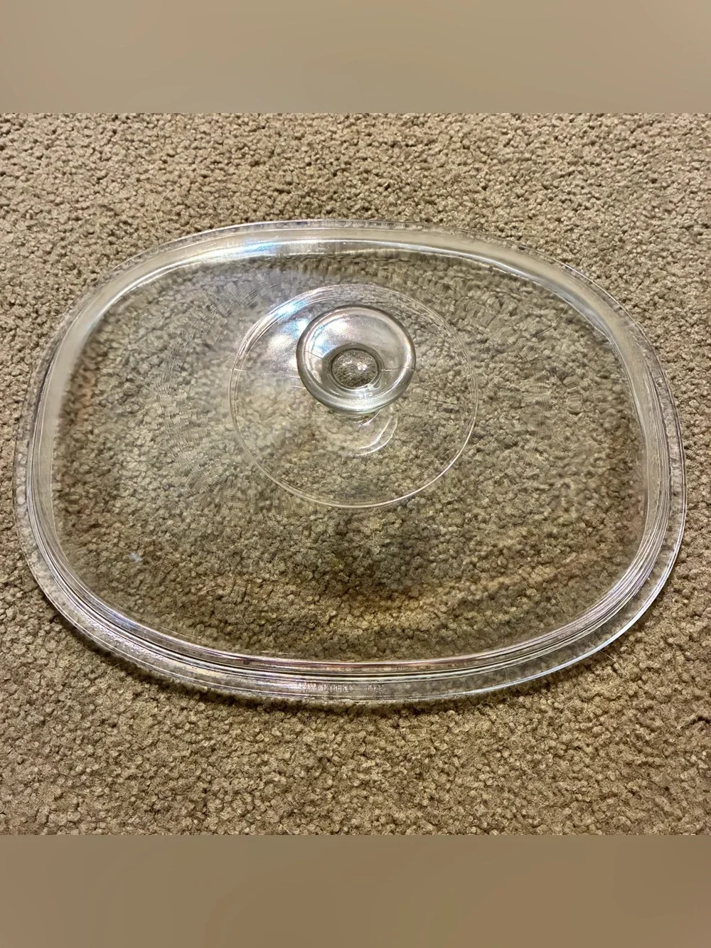 Replacement Pyrex Oval Glass Lid Inner Lip 11 3/4 Pyrex F 14 C for Slow Cooker